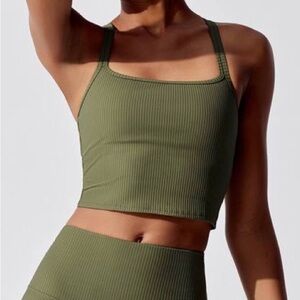 Carbon38 Ribbed Cami Bra